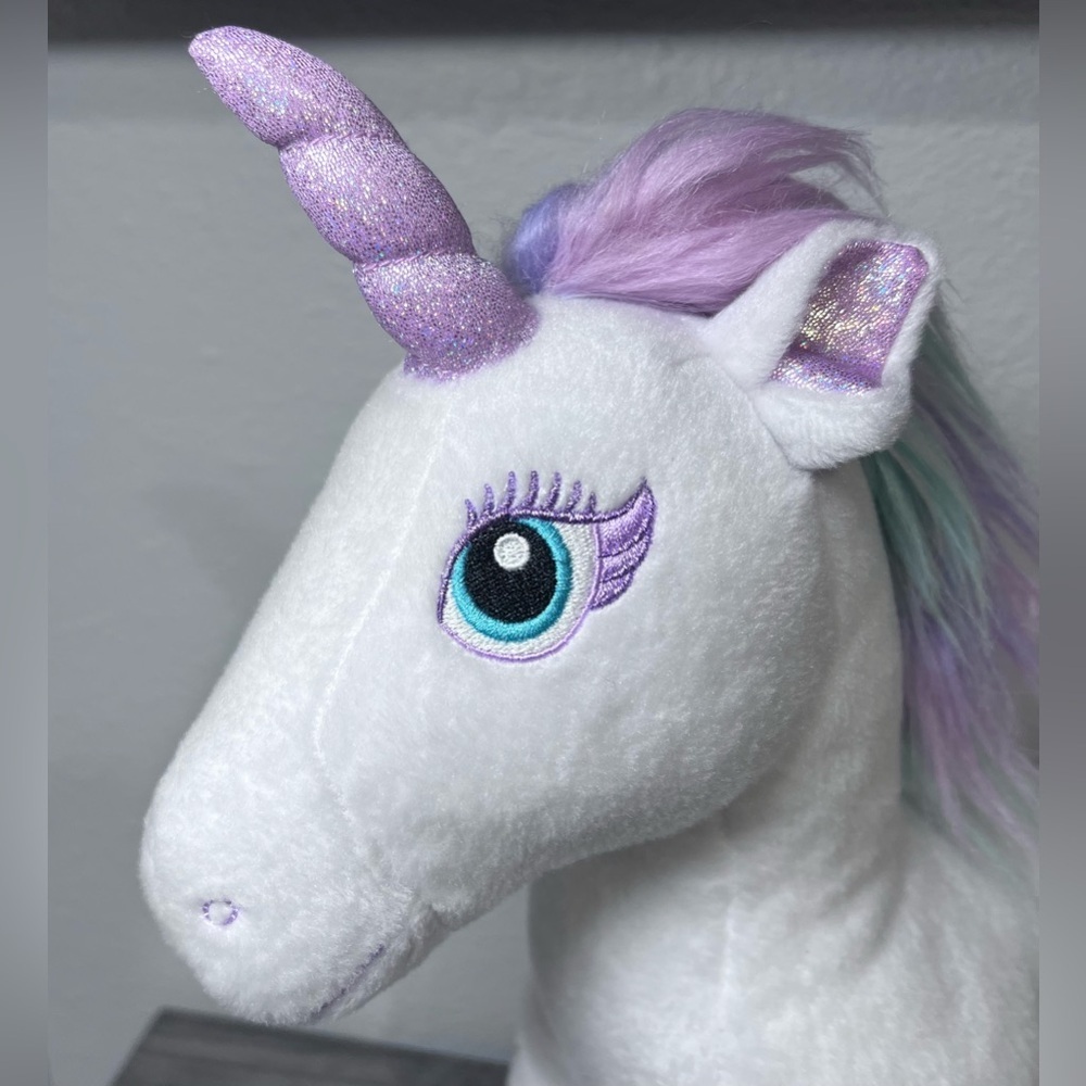 Teal Eyes Build A Bear Enchanted Unicorn Fairy Friend 2020 Butterfly Foot 16" - Picture 15 of 15